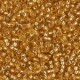 Miyuki rocailles Perlen 11/0 - Silver lined dark gold 11-4